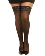 Load image into Gallery viewer, Sheer Stay-Up Thigh High Stockings Plus
