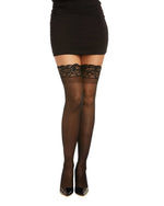 Load image into Gallery viewer, Sheer Stay-Up Thigh High Stockings
