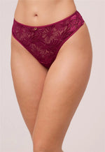 Load image into Gallery viewer, Montelle VIxen Thong in Dark Cherry
