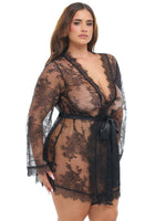 Load image into Gallery viewer, Curvy Amour Short Lace Robe
