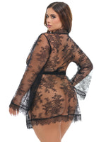 Load image into Gallery viewer, Curvy Amour Short Lace Robe
