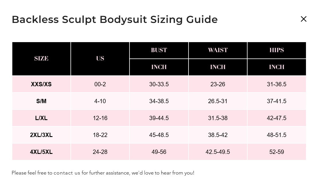 Boomba Backless Sculpt Bodysuit