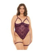 Load image into Gallery viewer, Curvy Elayne Open Cup Teddy
