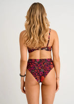 Load image into Gallery viewer, Pop Of Bloom Rib Retro Waist High-Leg Bottom
