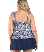 Load image into Gallery viewer, Island Bohemia Faux Skirtini One Piece
