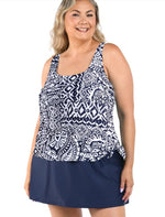 Load image into Gallery viewer, Island Bohemia Faux Skirtini One Piece
