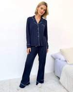 Load image into Gallery viewer, Splendid PJ Set-Pillow Soft Set Navy
