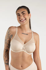 Load image into Gallery viewer, Peek-Proof T-Shirt FlexWire Contour Plunge Bra by Understance
