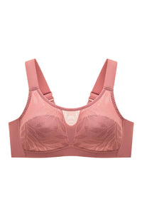 Ginger Wireless Smooth Lace Full Coverage Bra by Understance