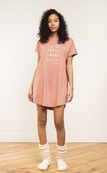 Load image into Gallery viewer, Coffee Shoppe Sleep shirt - Misty Rose

